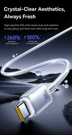 100W USB-A to USB-C Fast Charging Data Cable