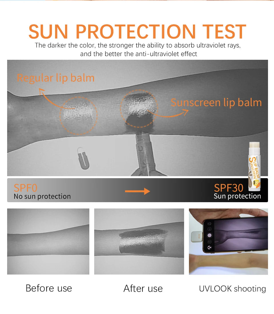 SPF 30 Sunscreen Moisturizing Lip Balm for UV Protection - 11
