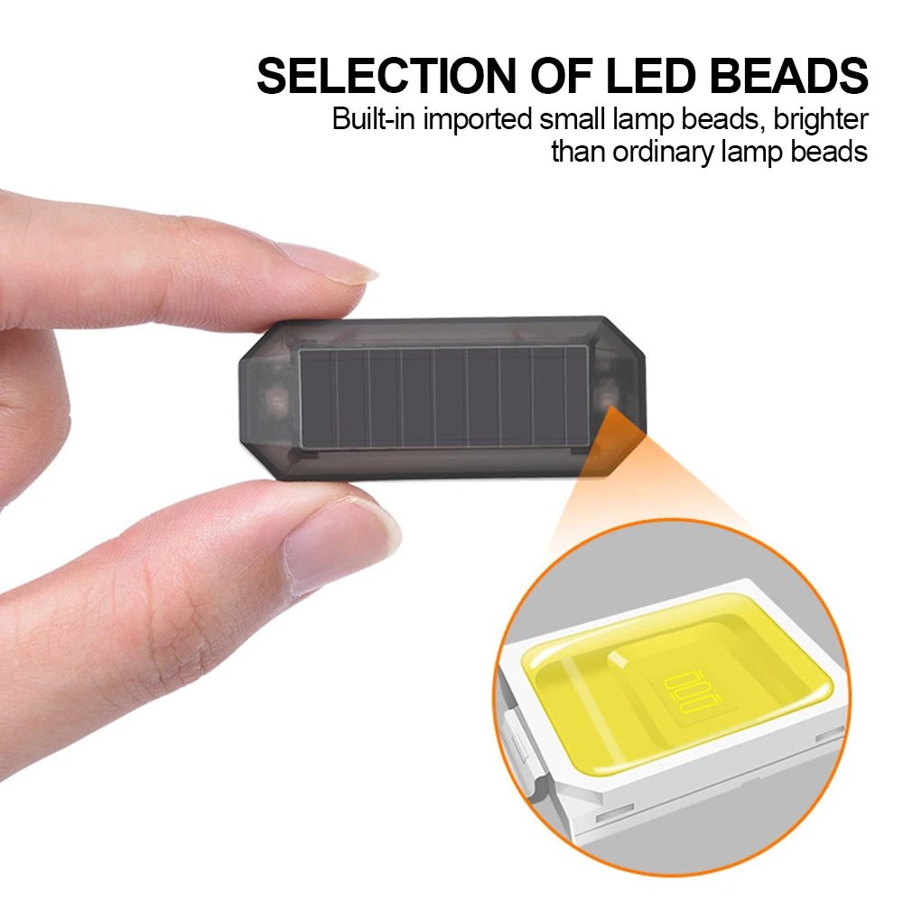 Solar Powered LED Simulated Car Anti Theft Strobe Warning Light