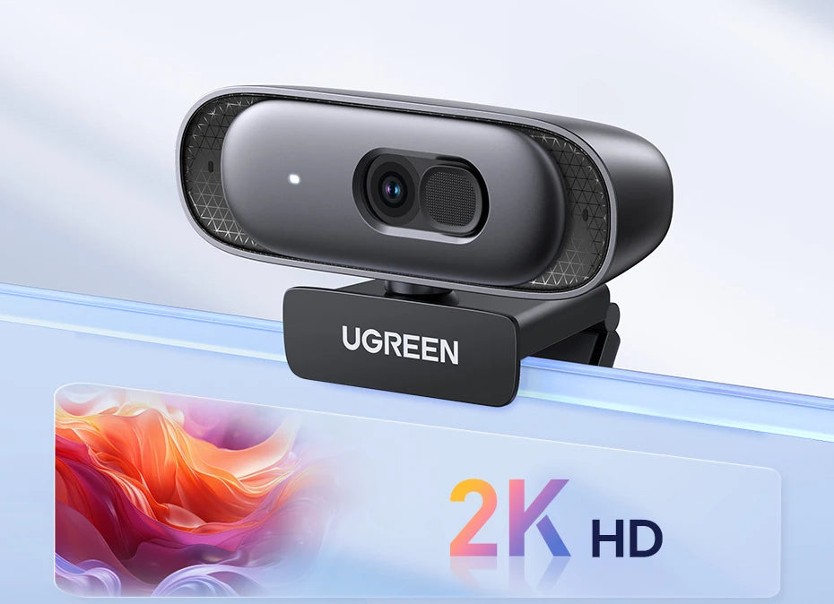 2K HD USB Webcam with Dual Microphones for Streaming and Video Calls - 7