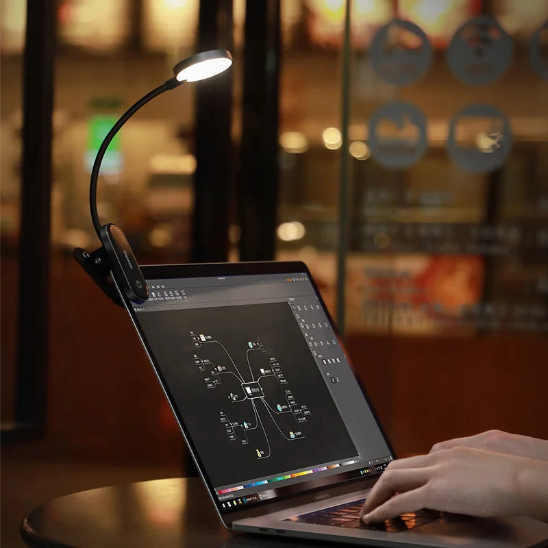 Rechargeable LED Clip-On Desk Lamp for Reading and Bedside