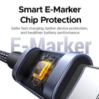 100W USB-C Fast Charging Cable with Digital Power Display