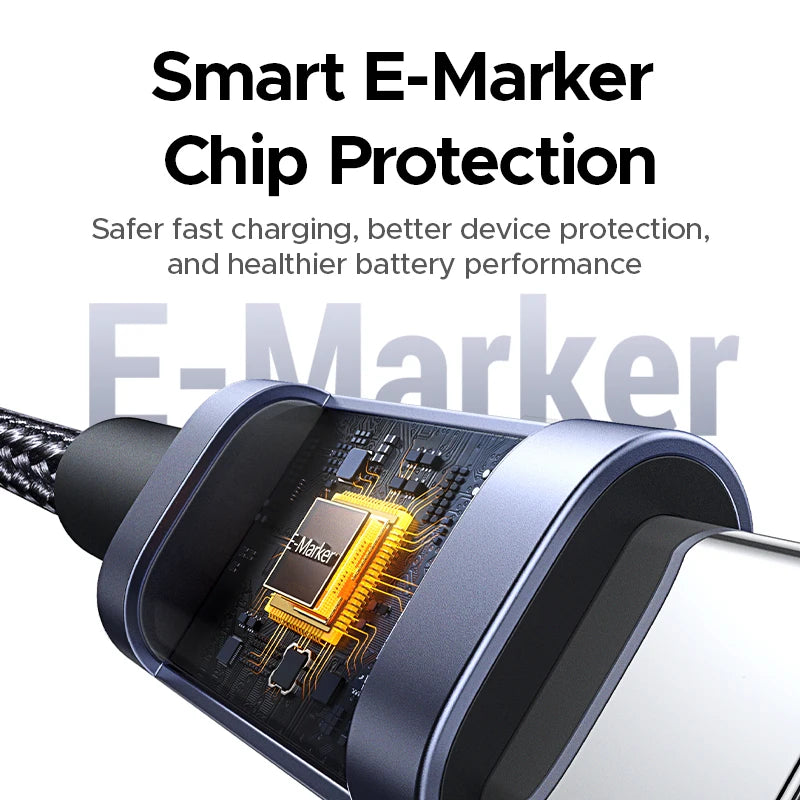100W USB-C Fast Charging Cable with Digital Power Display