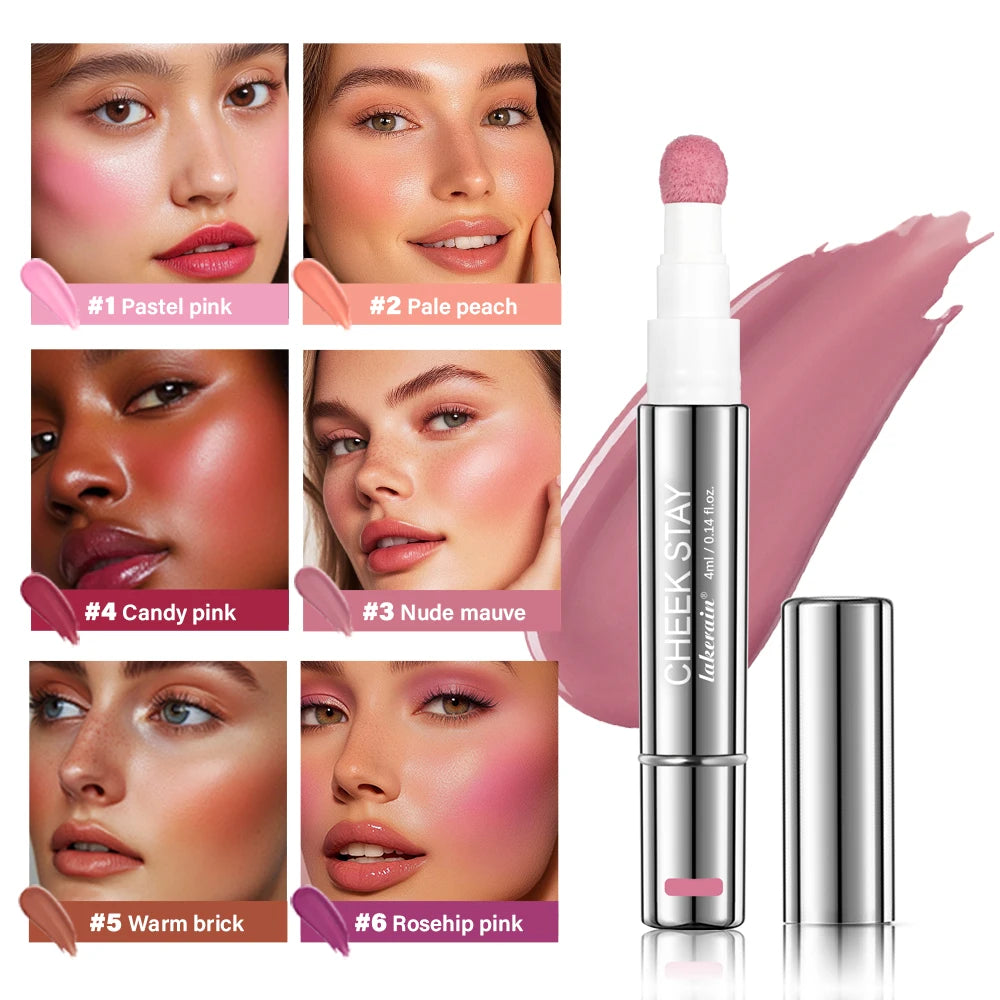 Liquid Blush Stick with Sponge Tip Applicator