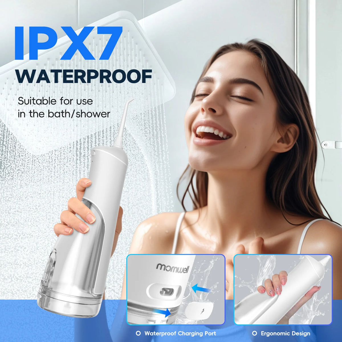 Portable Rechargeable Oral Irrigator Water Flosser