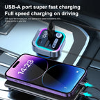 Bluetooth 5.3 FM Transmitter Car Radio Modulator PD and QC3.0 Charger