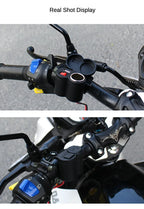 Motorcycle Handlebar 12V USB Charger and Cigarette Lighter Socket
