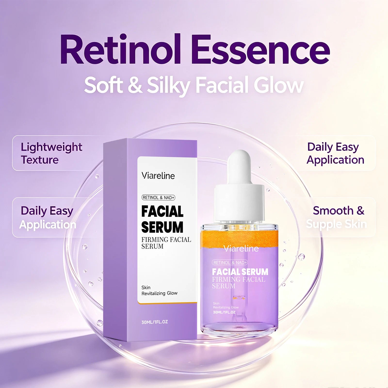 Retinol Anti-Aging Facial Serum for Firming and Brightening - 5