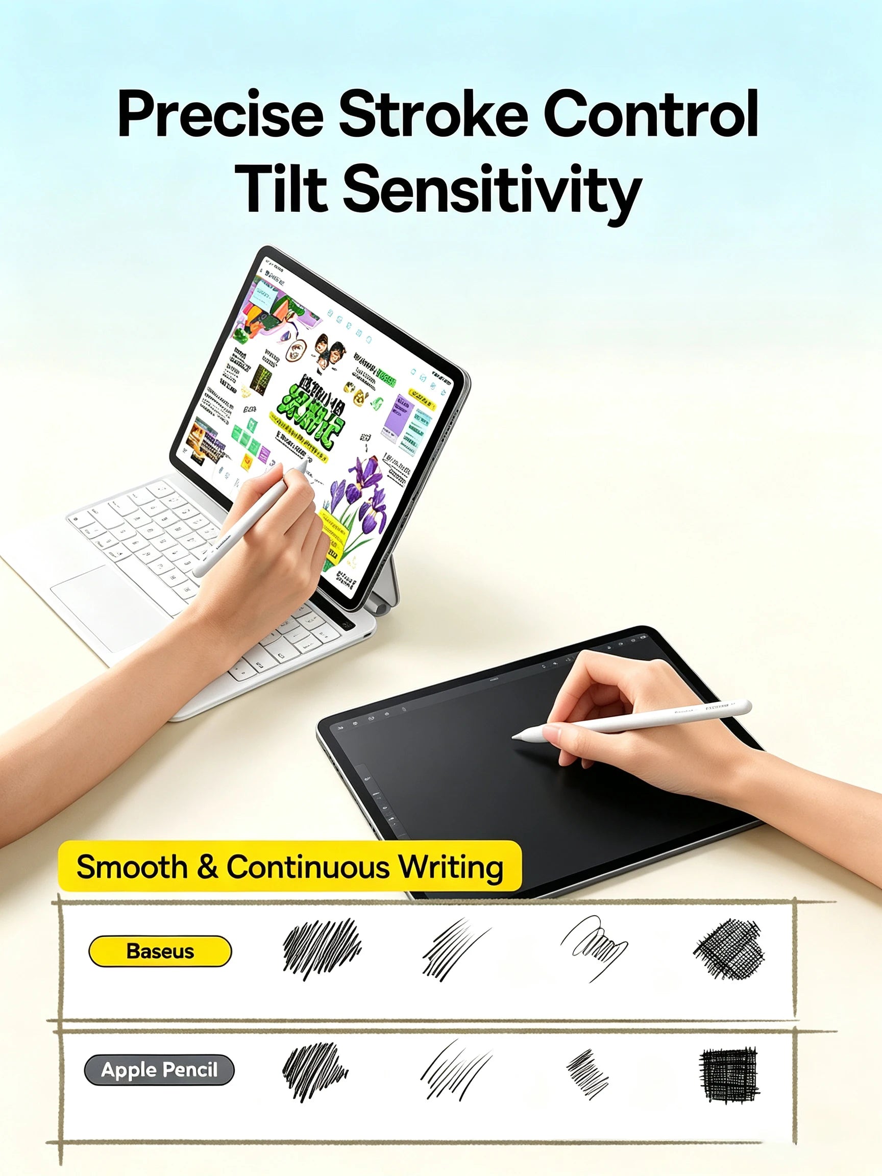 Magnetic Bluetooth Stylus Pen for iPad with Palm Rejection - 8