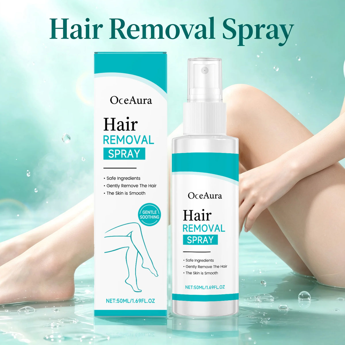 Painless Gentle Hair Removal Spray for Body and Legs