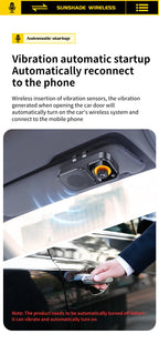 Bluetooth 5.4 Hands-Free Car Speakerphone for Sun Visor