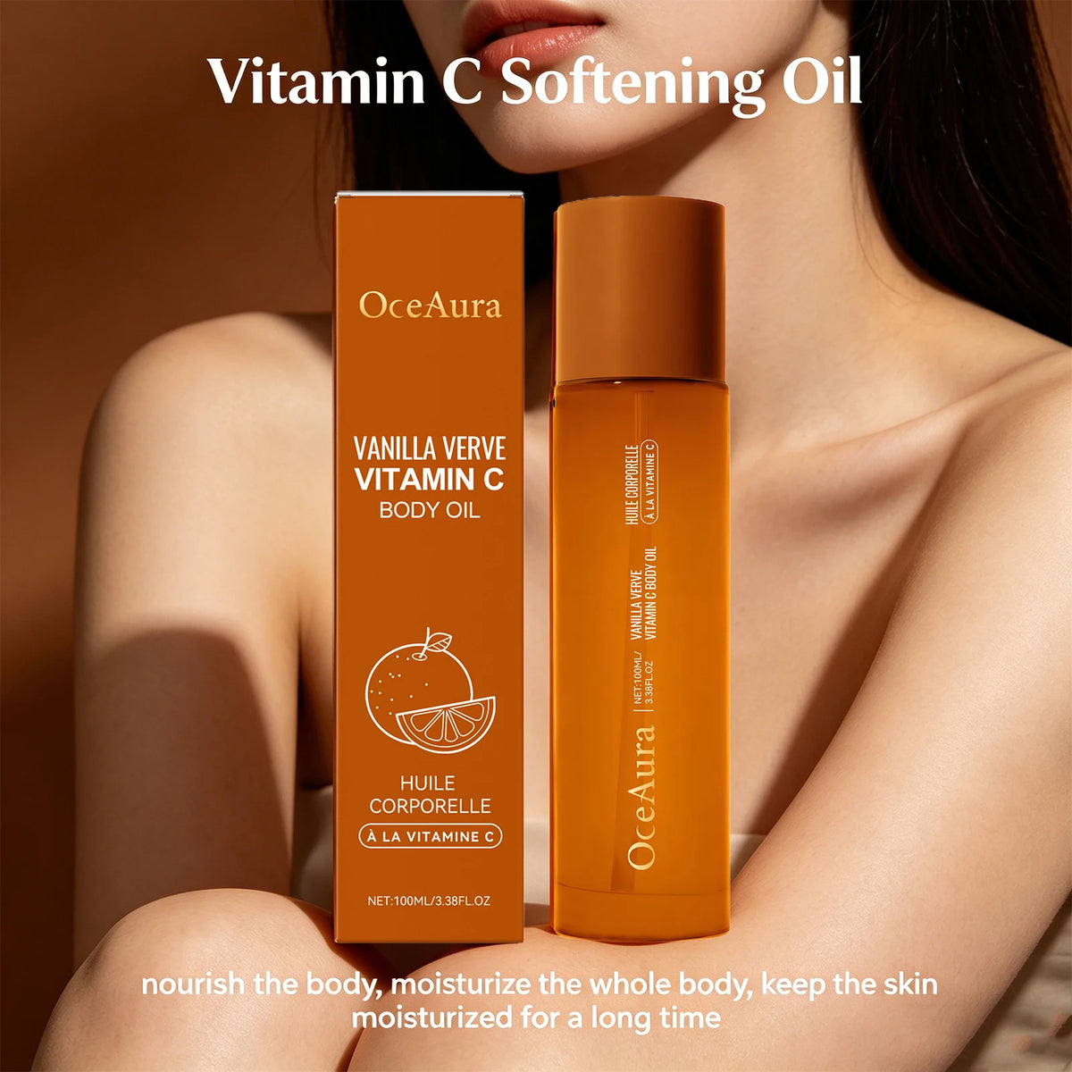 Vitamin C Hydrating Body Oil for Dry Skin