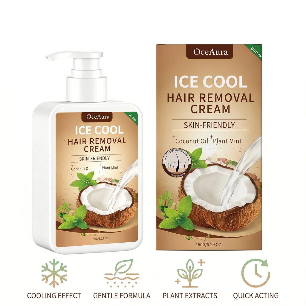 Ice Cool Painless Hair Removal Cream for Face and Body