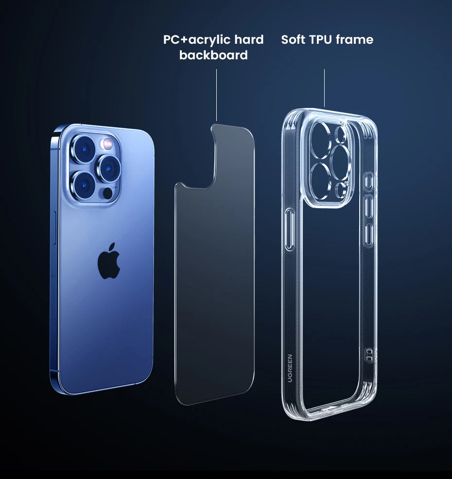 Shockproof Transparent Case for iPhone 16 and 15 Series