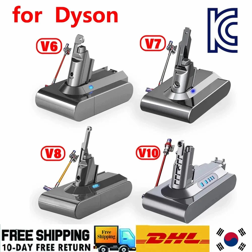 Replacement Vacuum Battery for V6 V7 V8 V10 Series