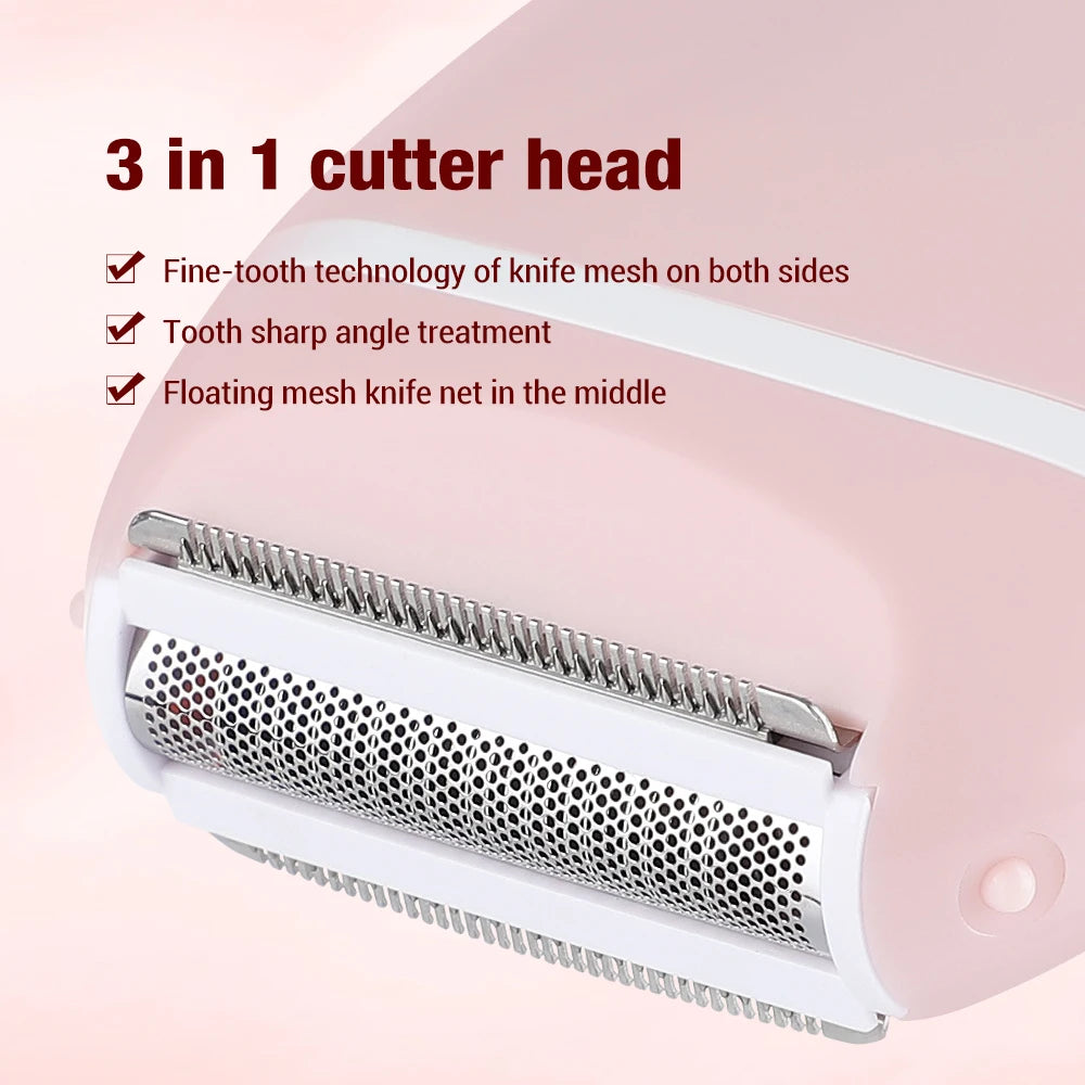 Compact Electric Shaver for Women Full Body Hair Removal