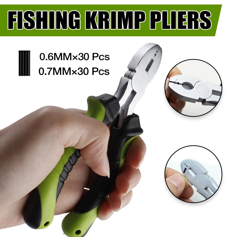 Multifunctional Fishing Crimping Pliers with Line Cutter - 1