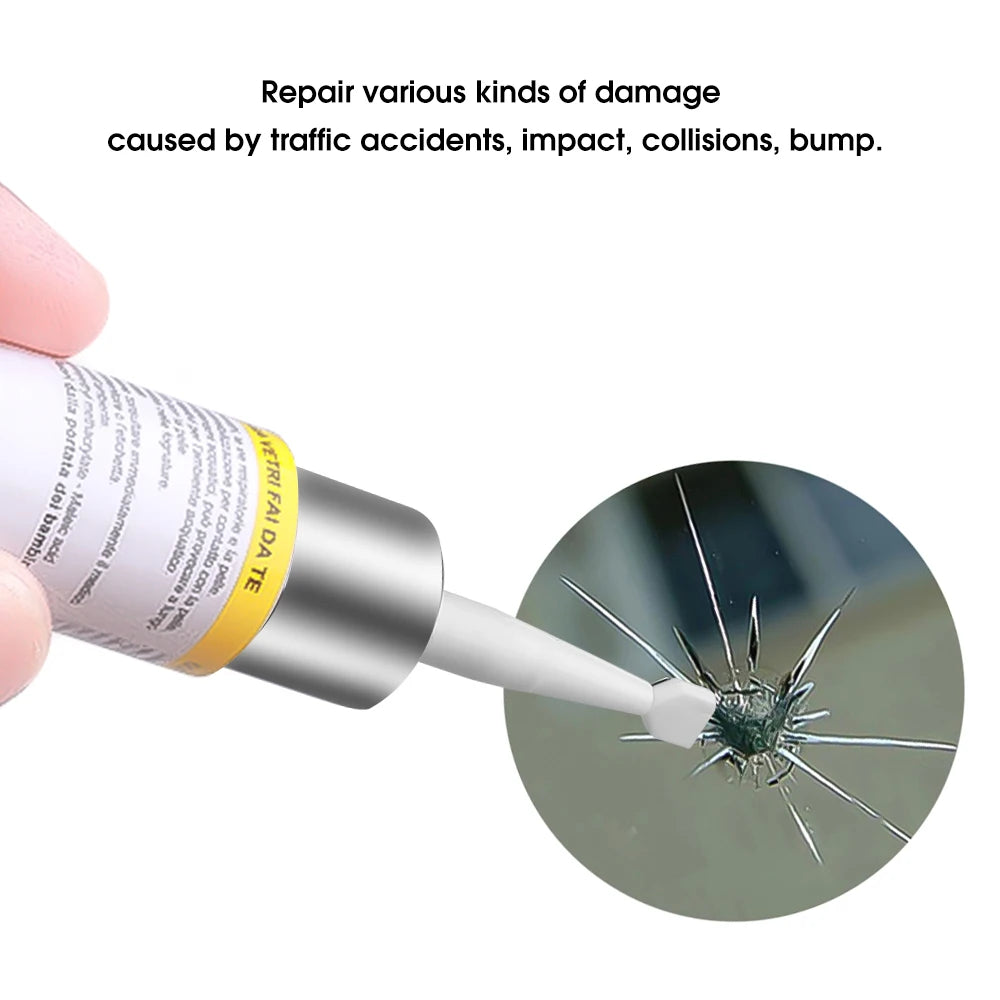 Car Windshield Glass Repair Kit for Cracks and Chips