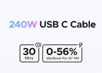 240W USB-C to USB-C Fast Charging and Data Sync Cable