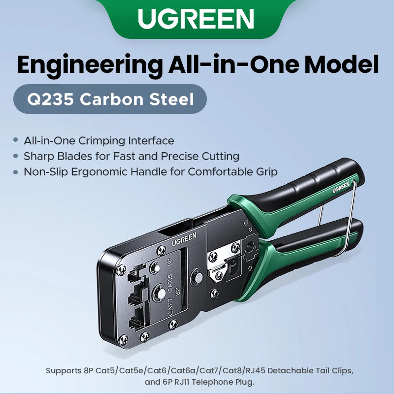 RJ45 Ethernet Cable Crimping Tool for CAT5/6/7/8 - 22