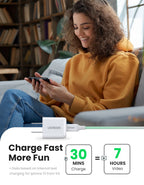 20W USB-C PD Fast Wall Charger for Smartphones