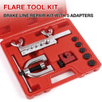 Brake Line Flaring Tool Kit for Copper and Steel Tubing