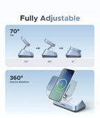 3-in-1 Magnetic Wireless Charging Station for Phone, Watch and Earbuds