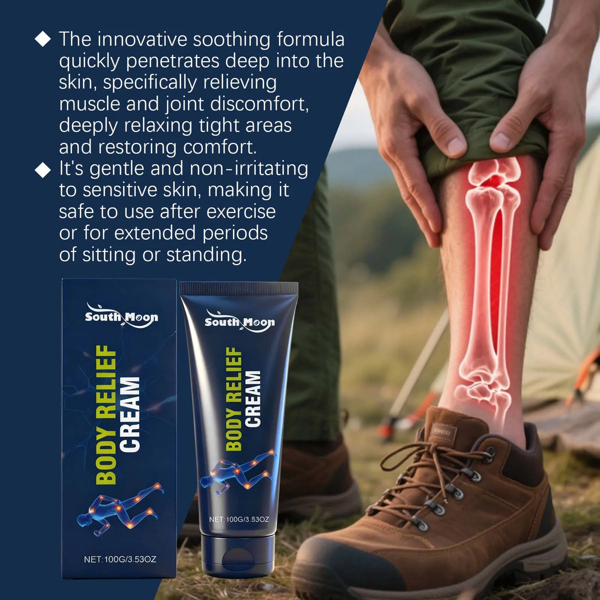 Soothing Joint and Muscle Relief Massage Cream