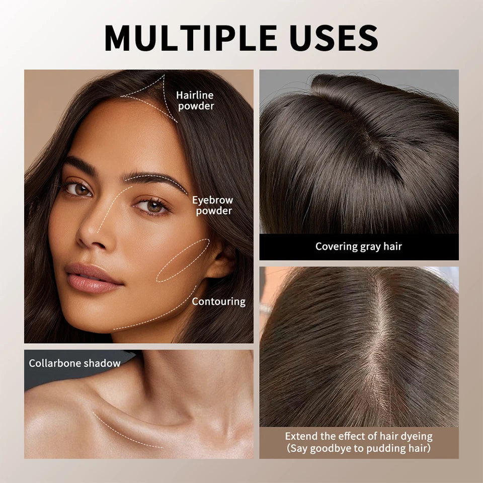Waterproof Hairline and Root Concealer Powder Palette - 13