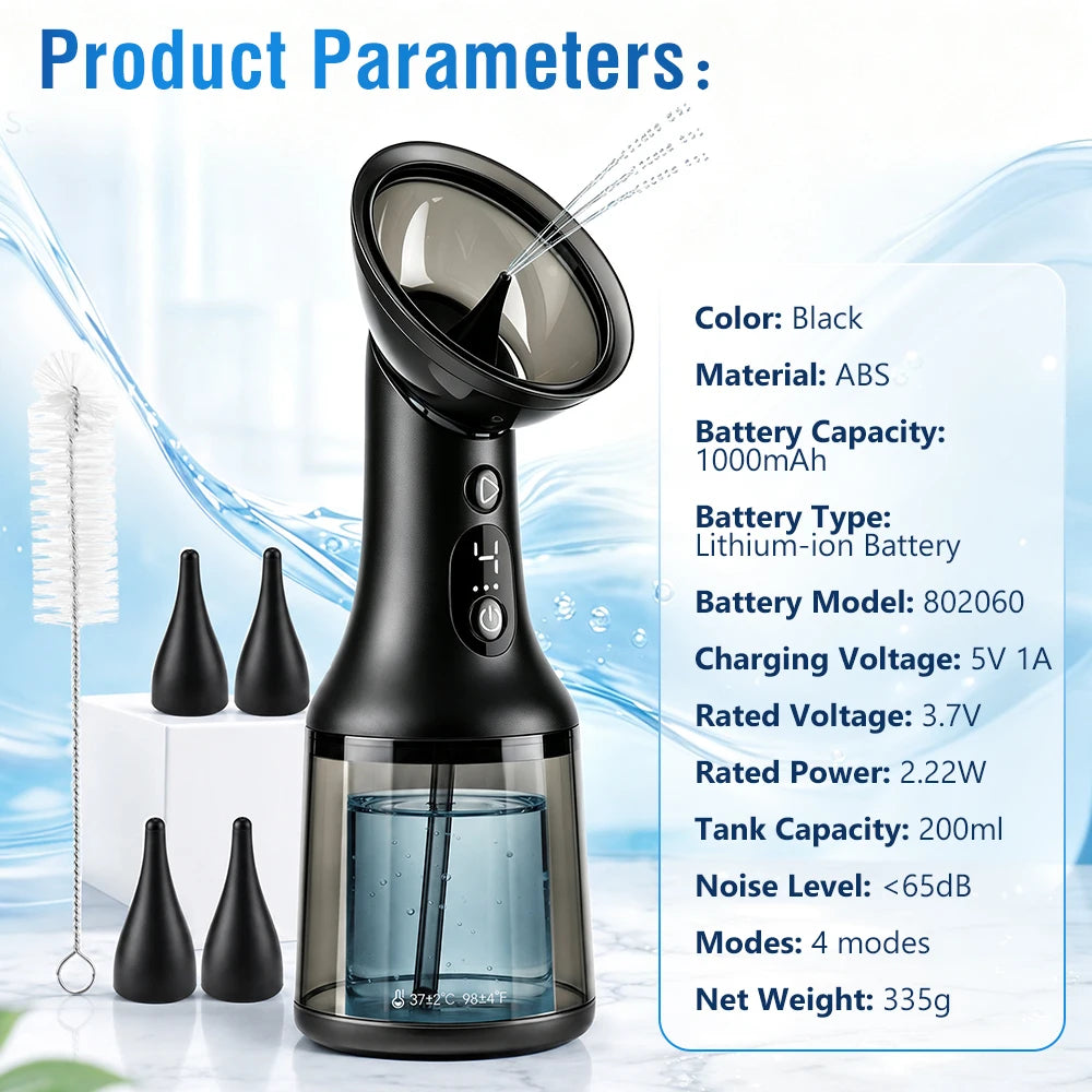 Electric Ear Wax Removal Irrigation Kit with LED Display - 14