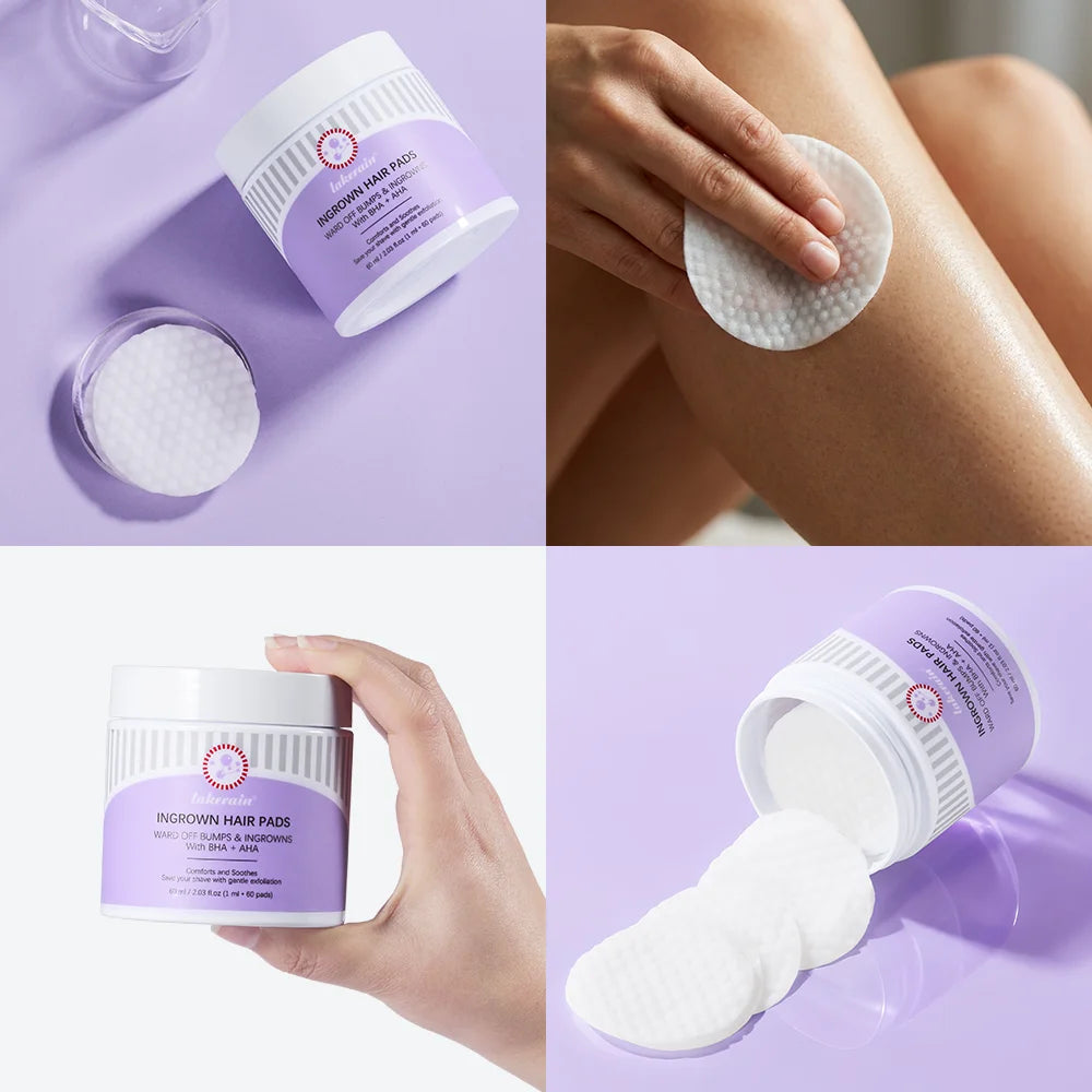 Ingrown Hair Treatment Pads for Razor Bumps and Exfoliation