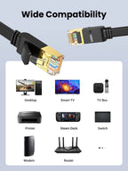 Cat 7 High-Speed Flat Ethernet Cable 10Gbps RJ45 LAN Network Cord