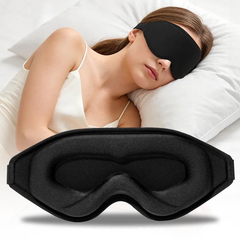 3D Contoured Memory Foam Sleep Mask for Total Light Blocking