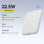 Qi2 Magnetic Wireless Portable Power Bank 10000mAh