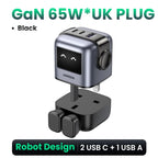 65W GaN USB-C Fast Charger with LED Display for Laptops and Phones