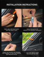 12V 4 Meter RGB LED Trunk Ambient Light Strip with App Control