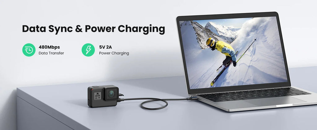 Mini USB to USB Fast Data Transfer and Charging Cable