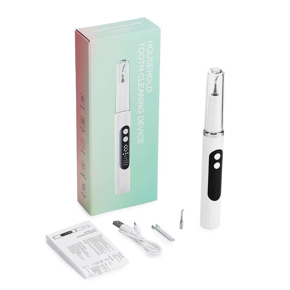 Electric Ultrasonic Teeth Tartar and Plaque Remover - 16