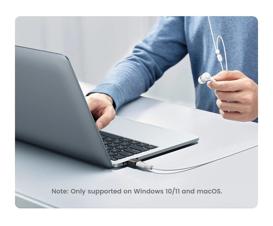 USB-A Male to USB-C Female OTG Adapter for Data and Charging - 15