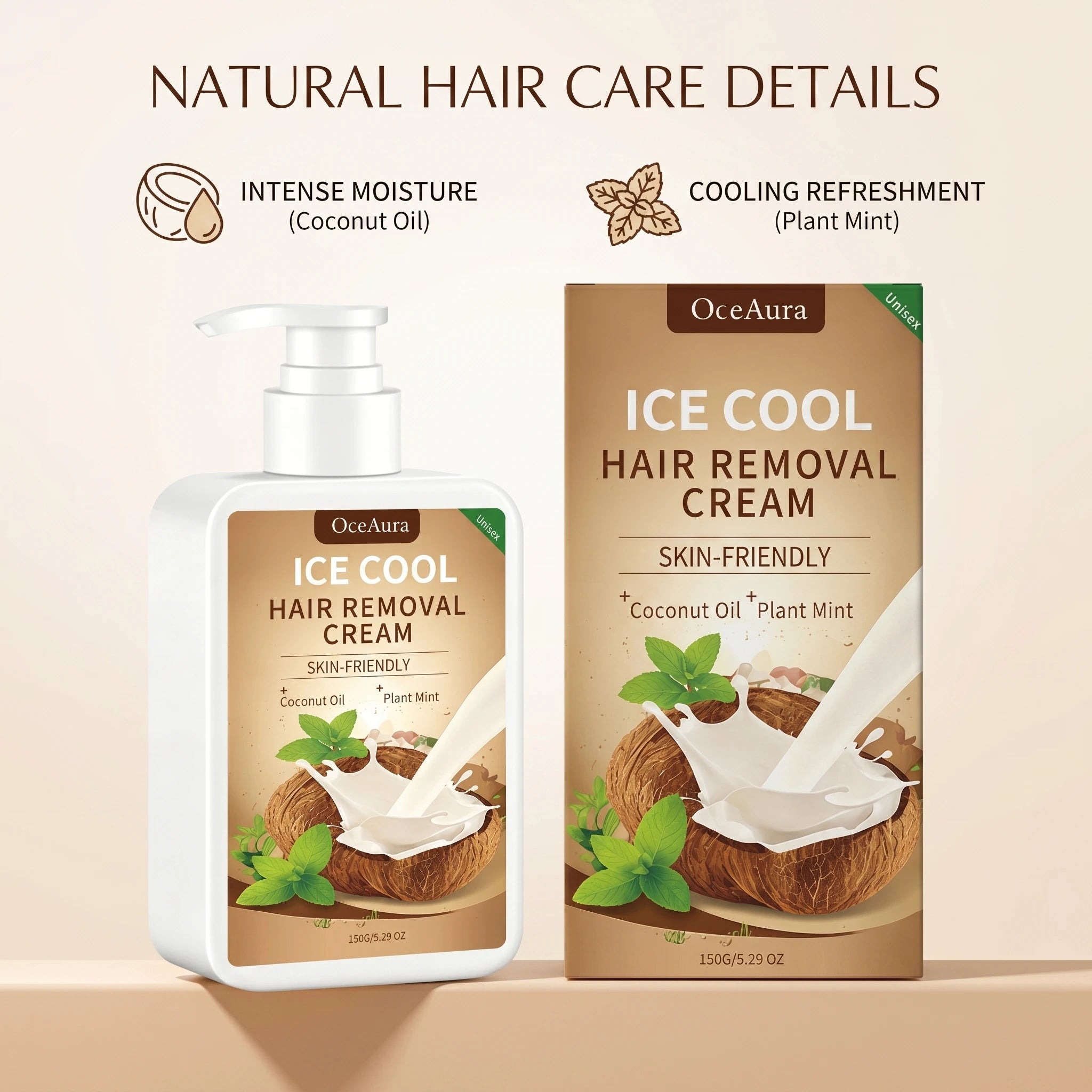 Ice Cool Painless Hair Removal Cream for Face and Body - 4