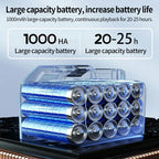Bluetooth 5.4 Motorcycle Helmet Headset with RGB Lights