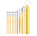 Stainless Steel Ear Wax Removal Cleaning Tool Kit with Storage Case