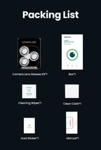 Full Coverage Tempered Glass Screen and Lens Protector for iPhone 17