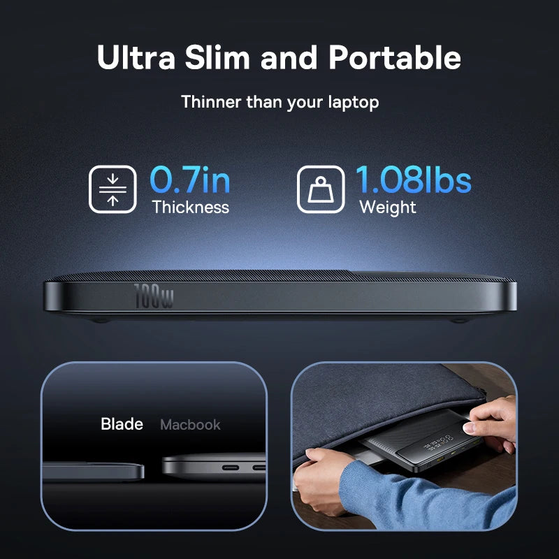 100W Fast Charging 20000mAh Portable Laptop Power Bank