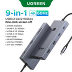 5-in-1 USB-C Hub 4K 60Hz Adapter with 100W PD Charging