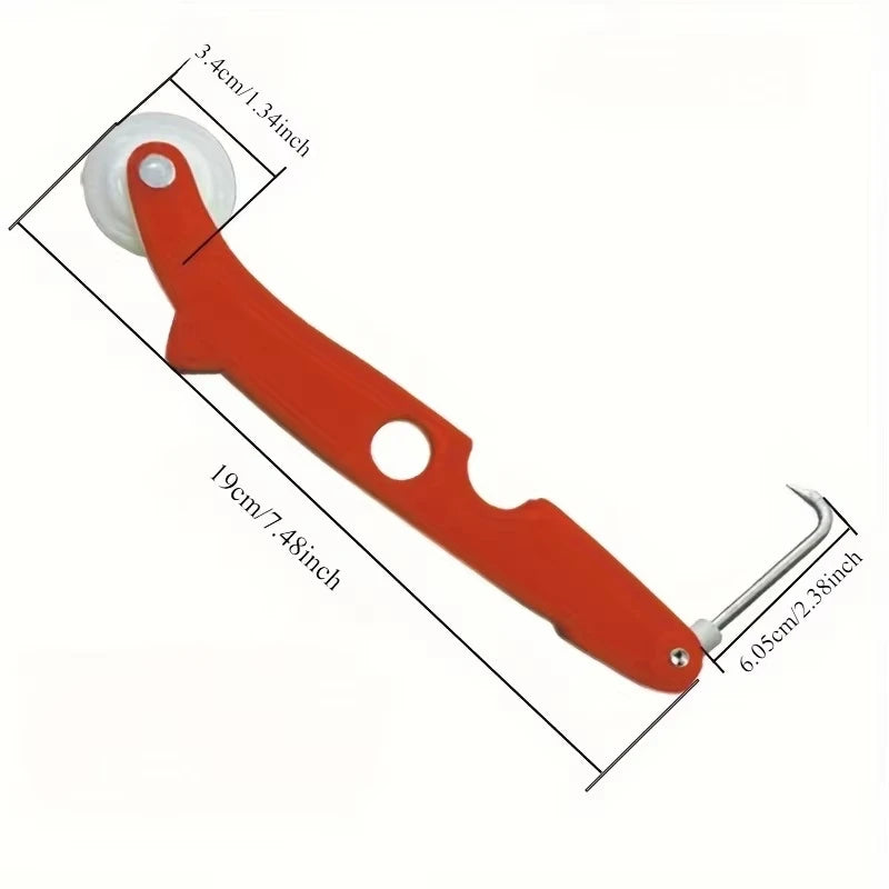 2-in-1 Window Screen Repair Tool with Spline Roller and Patch Tape - 9