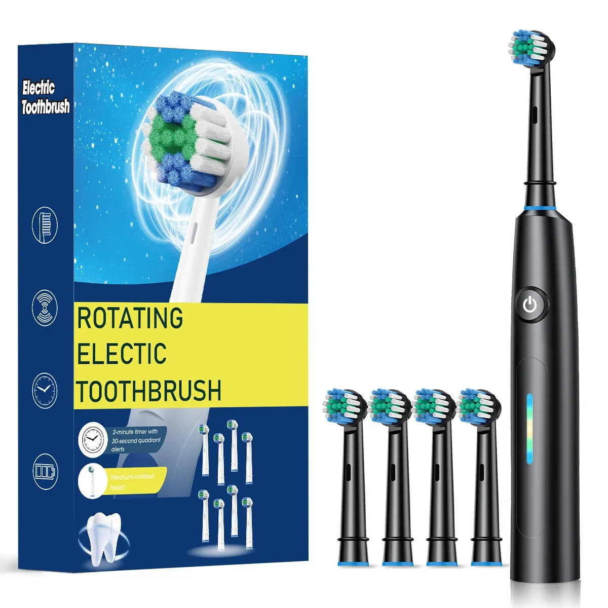 3D Rotating Electric Toothbrush for Adults with 5 Cleaning Modes - 16