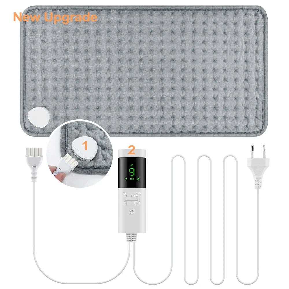 Electric Heating Pad with 9 Adjustable Temperature Settings - 8
