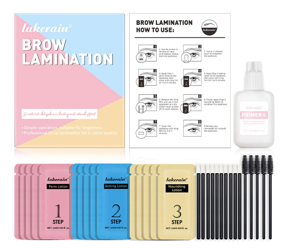 Professional Eyebrow Lamination and Perming Kit