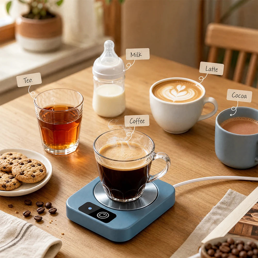 Electric Constant Temperature Mug Warmer for Desk - 3